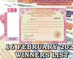 100 Prize Bond 16 February 2026 Draw Results Check Winners