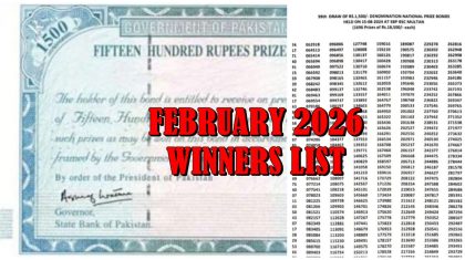 1500 Prize Bond February 2026 Check Draw Results Online