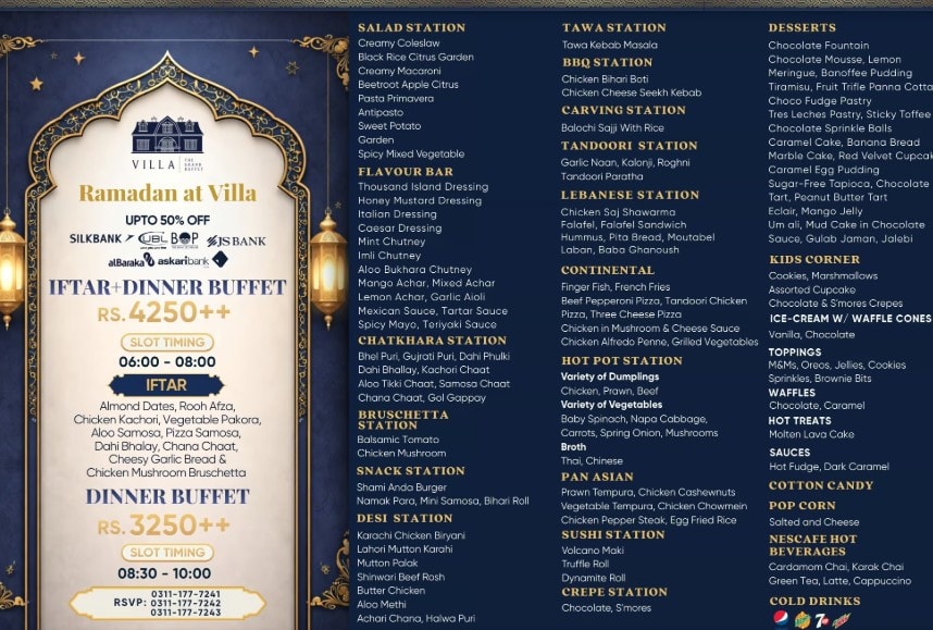 Best Iftar In Lahore 2026 Check Top Ramadan Buffets Dining Deals 