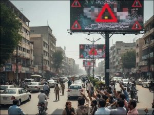 Indecent Video Aired On Digital Advertising Screens In Karachi