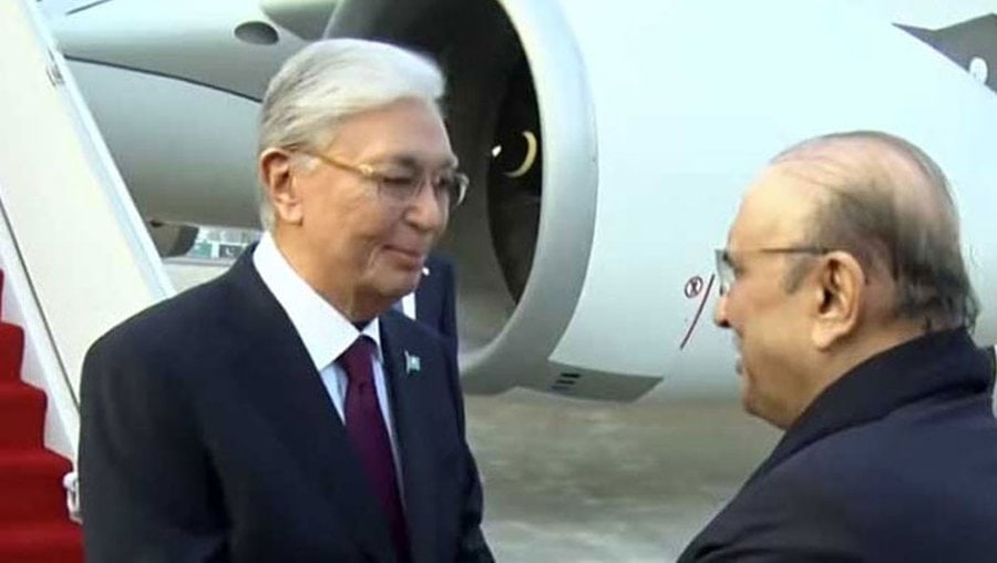 Kazakhstan’s President lands in Pakistan on Historic Two-Day Visit
