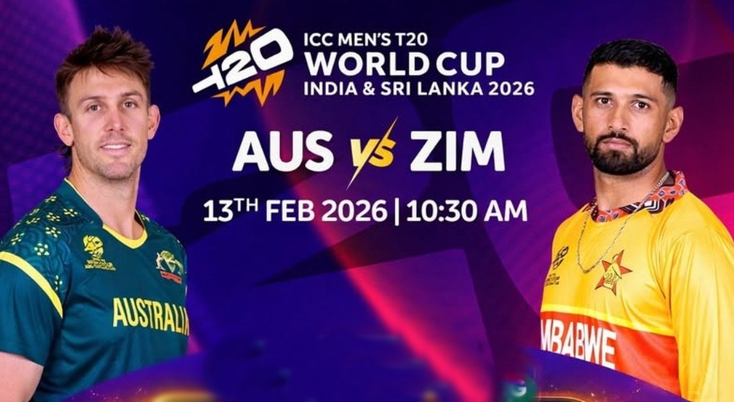 T20 World Cup 2026: Australia field first against Underdog Zimbabwe