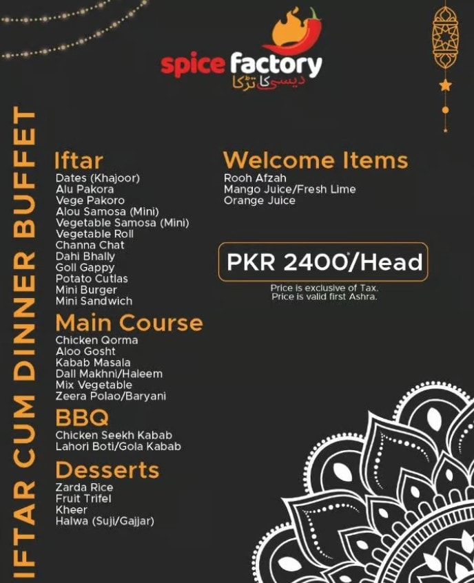 Top Iftar Buffet Deals In Islamabad To Try In Ramadan 2026 