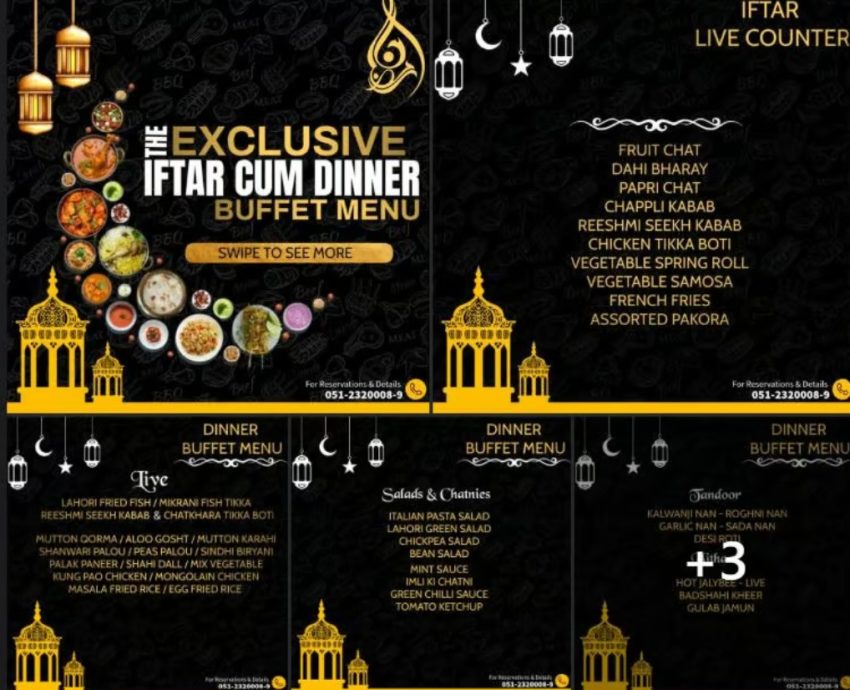 Top Iftar Buffet Deals In Islamabad To Try In Ramadan 2026 