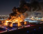 Kuwait Airport Fuel Tank Hit By Suicide Drones Causing Huge Fire Video