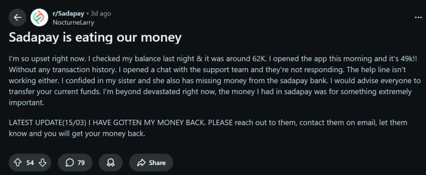 Sadapay Under Fire As Pakistani Users Report Missing Funds Frozen Accounts 