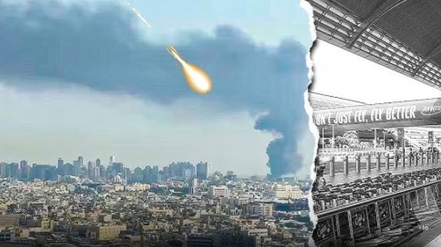 Smoke billows over Dubai’s Jebel Ali Port as Iranian missile debris hits area