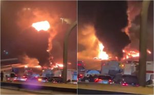 Us Embassy In Riyadh Ablaze In Massive Iranian Drone Strike