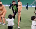 Babar Azam Shares Heartwarming Moment With Shaheen Shah Afridis Son Video Goes Viral