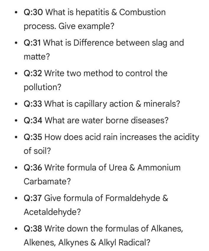 Chemistry Class 10 Guess Paper For Annual Exams 2026 Matric Model Papers 
