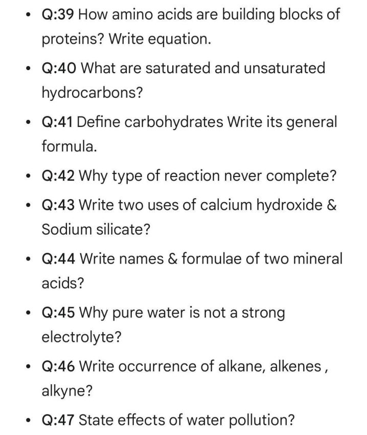 Chemistry Class 10 Guess Paper For Annual Exams 2026 Matric Model Papers 