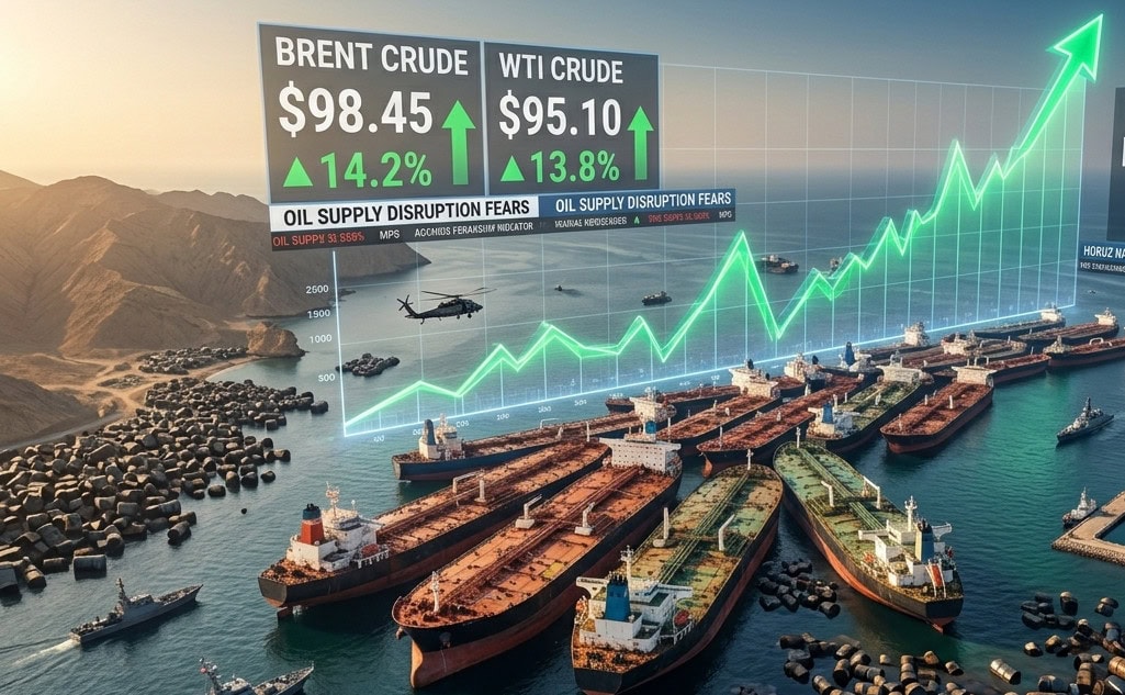 Crude Oil jumps back over $97 as Uncertainty Looms over Closure of Hormuz
