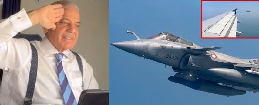 Fighter jets greet Pakistan PM Shehbaz Sharif in Qatar in high-level honour