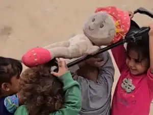 Heartbreaking Video From Gaza Shows Children Holding Doll Funerals Amid War Devastation