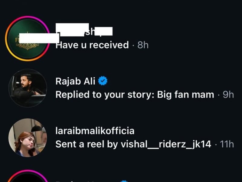 Influencer Laraib Malik Blocks Rajab Butt On Instgram Shares His Private Message 