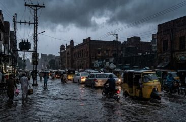 Lahore Reels Under Heavy Rain Faces Waterlogging Power Outages