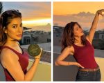 Mehwish Hayat Enjoys A Golden Sunset Shares Striking Photos