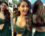 Nora Fatehi Turns Heads In New Bold Saree Look