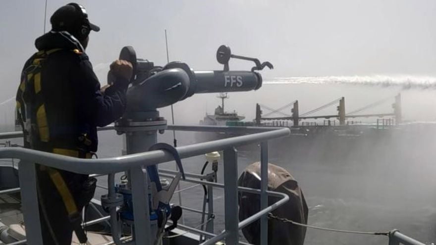 Pakistan Navy rescues 18 crew members from burning vessel in Arabian Sea