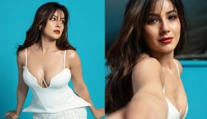 Shehnaaz Gill Turns Heads In Bold White Mermaid Skirt See Viral Pics