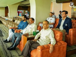 Bangladesh Acting President Ex Information Secy Watch Cricket Match At Dhaka Stadium