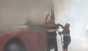 Fire Breaks Out In Metro Bus Near Rawalpindis Sixth Road