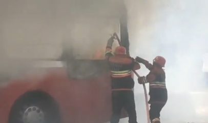 Fire Breaks Out In Metro Bus Near Rawalpindis Sixth Road