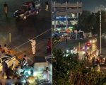 Frustrated Bikers Defy Vip Protocol After Long Road Closure At Karachis Bilawal Chowrangi