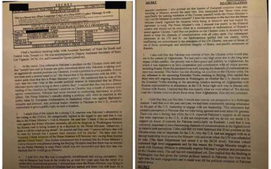 Imran Khan No Confidence Case Linked To Us Mercy Alleges Diplomatic Cipher