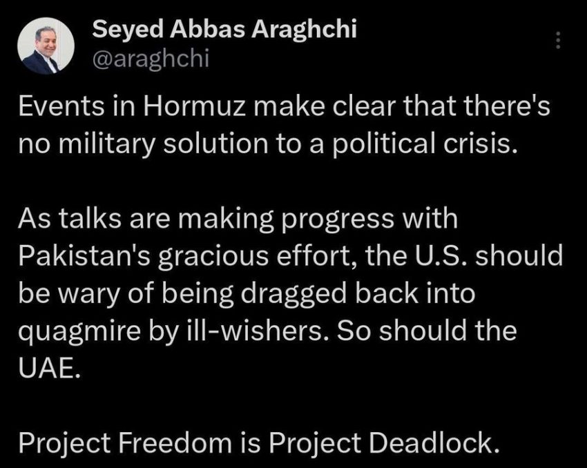 Project Deadlock Iran Slams Us Freedom Strategy As Hormuz Crisis Escalates 