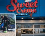 Sweet Creme Worker Spotted Crushing Ice In Filthy Street Conditions Video