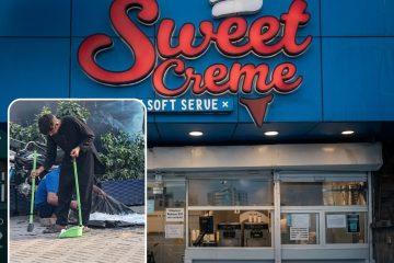 Sweet Creme Worker Spotted Crushing Ice In Filthy Street Conditions Video