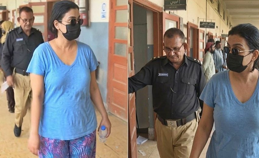 Vip Protocol Entry Of Pakistani Drug Queen Anmol Pinki In Karachi Court Goes Viral