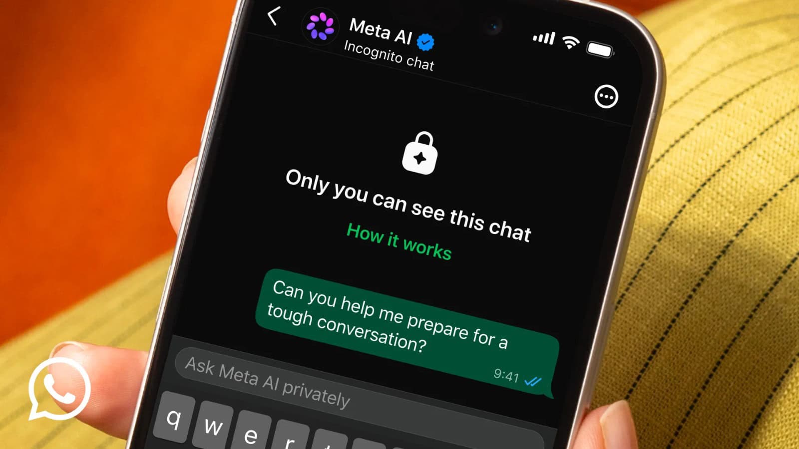 WhatsApp introduces new Incognito Chat feature with Meta AI