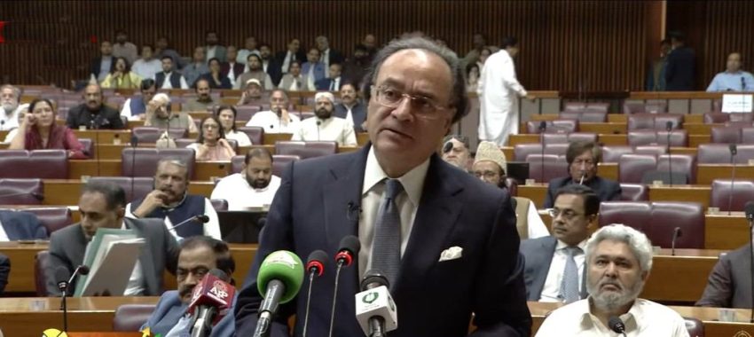 Finmin Aurangzeb Presents Fy2026 27 Budget Amid Opposition