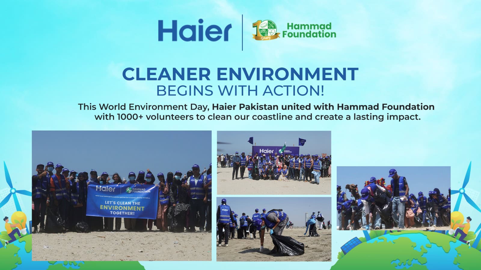 Haier Pakistan takes Charge for Cleaner Pakistan on World Environment Day
