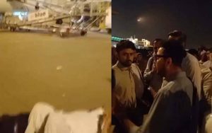 In A First Passengers Hold Protest At Islamabad International Airports Runway