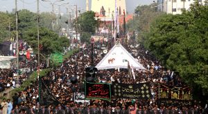 Karachis 9th Muharram Procession Underway From Nishtar Park Amid Heightened Security