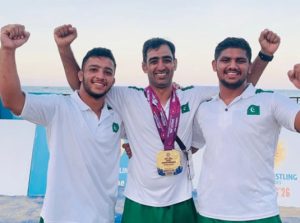 Pakistan Clinches Gold Silver At U 17 Asian Beach Wrestling Championship
