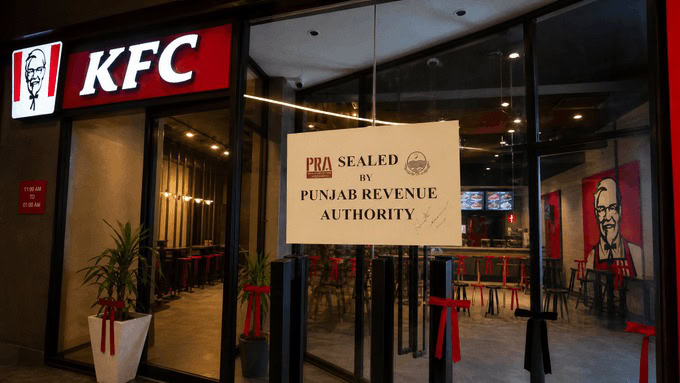 PRA seals outlets of major food-chain in Lahore over tax issue