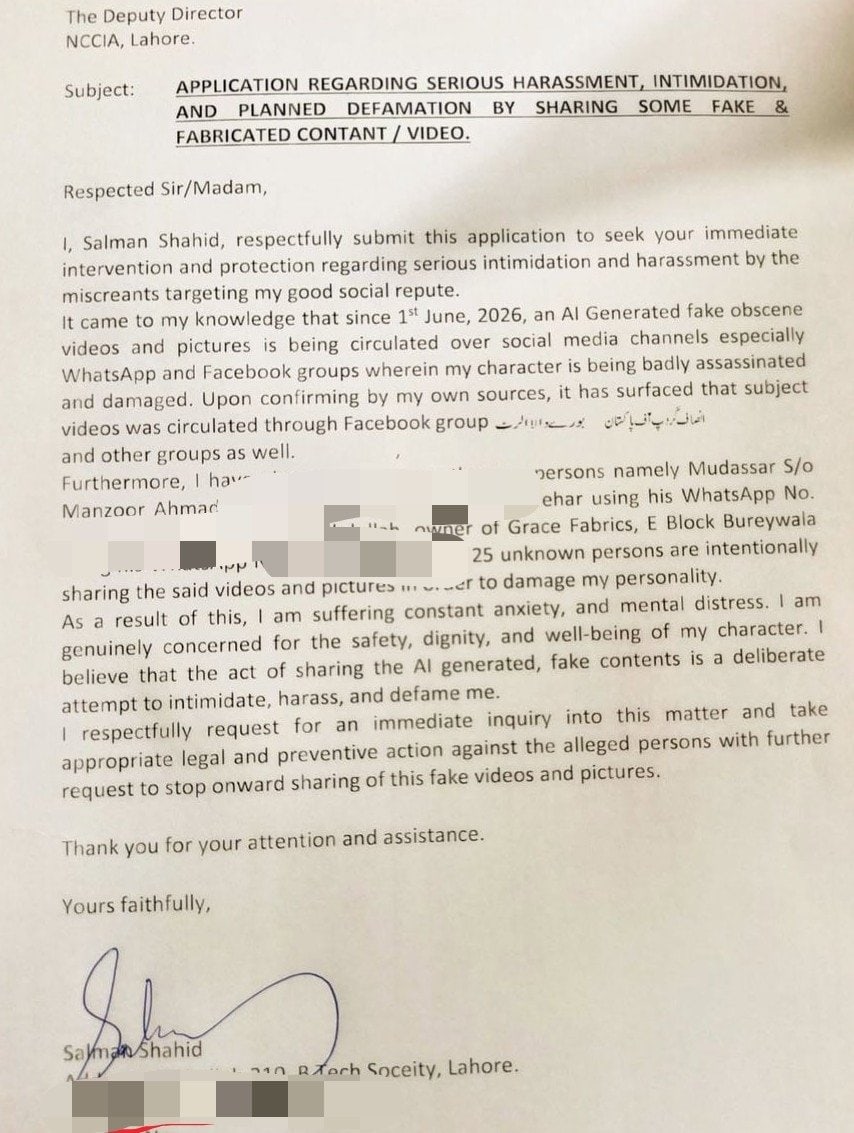 Salman Mehdi Video Leak Pti Mpa Approaches Nccia Over Leaked Mms Scandal 
