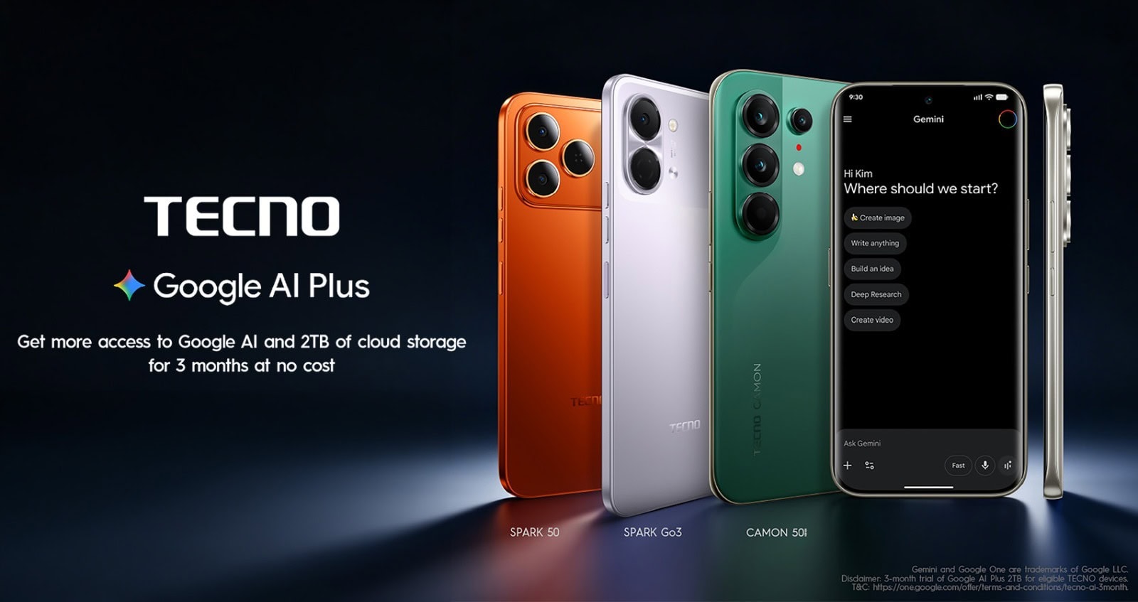 TECNO users can now get 3 months of Google AI Plus at no ….. TECNO users can now get 3 months of Google AI Plus at no …..