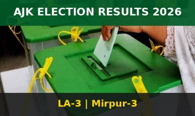 Ajk Election Results 2026 La 3 Mirpur 3 Pml Ns Chaudhry Saeed