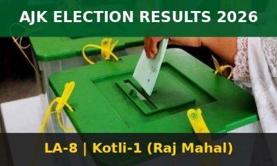 Ajk Election Results 2026 La 8 Kotli 1 Malik Nawaz Vs Zafar Iqbal