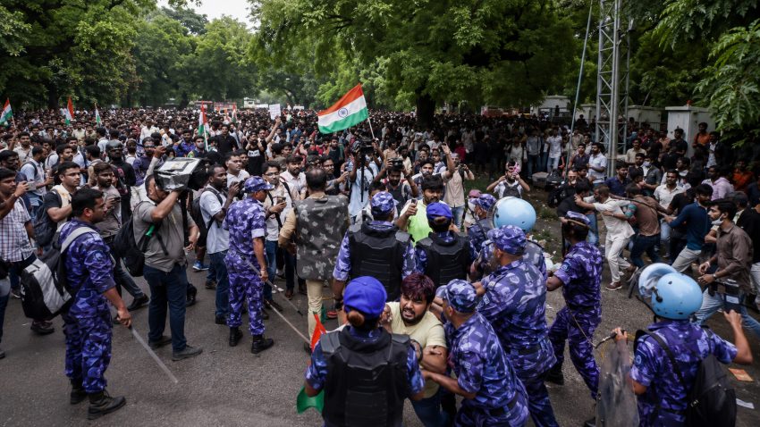 Chaos In Delhi As Cockroach Janta Party Protest Sparks Internet Shutdown Baton Charge
