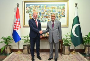 Croatian Fm Stresses On Expanding Bilateral Ties During First Visit To Pakistan