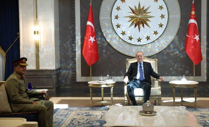 Field Marshal Asim Munir Erdogan Hold One On One Meeting In Ankara 
