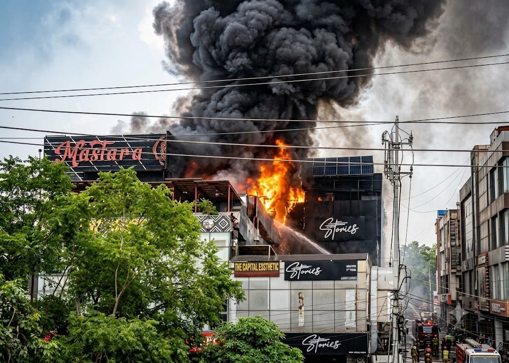 Islamabad’s I-8 Markaz Plaza erupts in Massive Fire