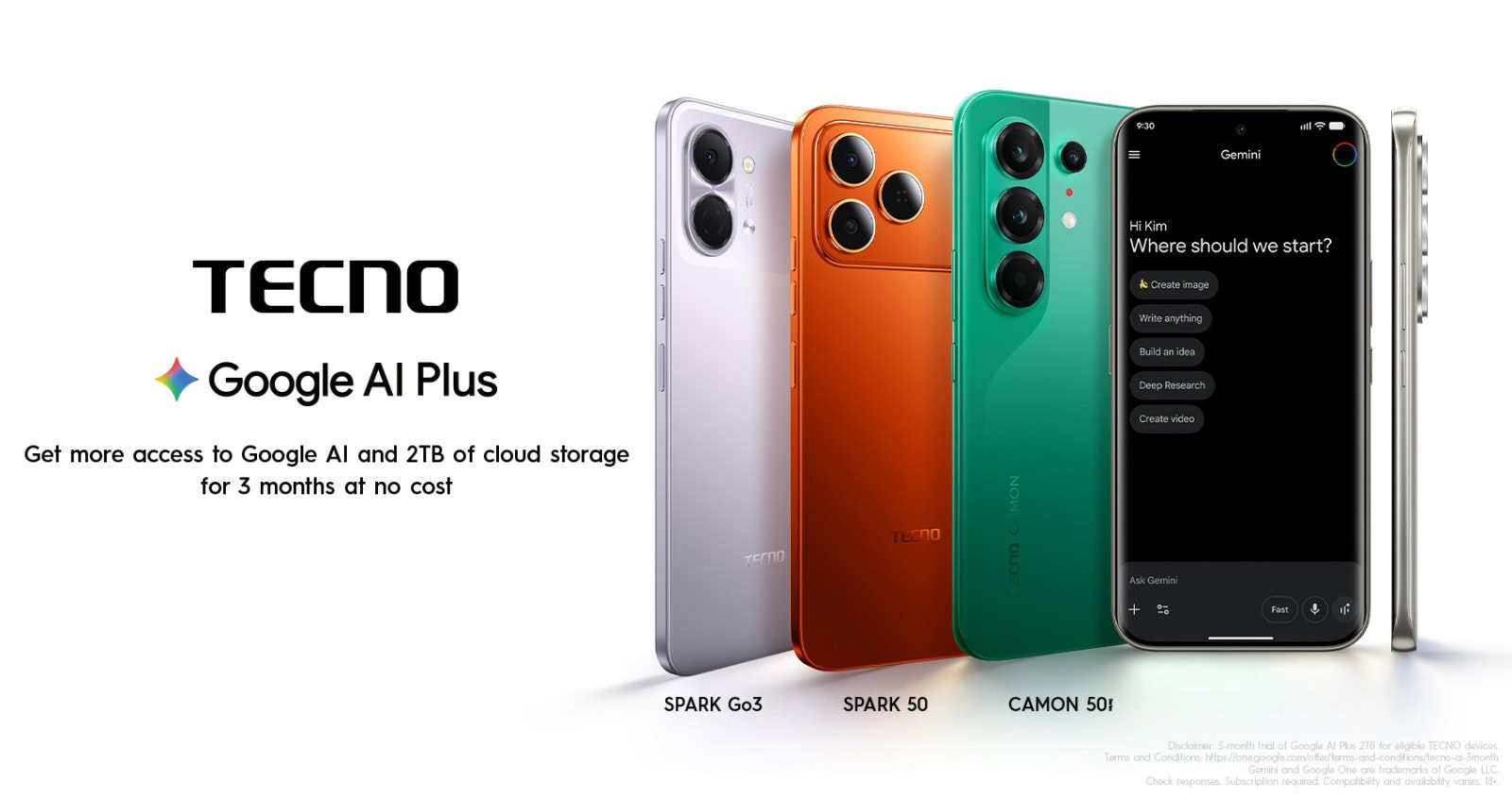 TECNO Pakistan launches Exclusive 3-Month Google AI Plus Offer for Pakistanis TECNO Pakistan launches Exclusive 3-Month Google AI Plus Offer for Pakistanis