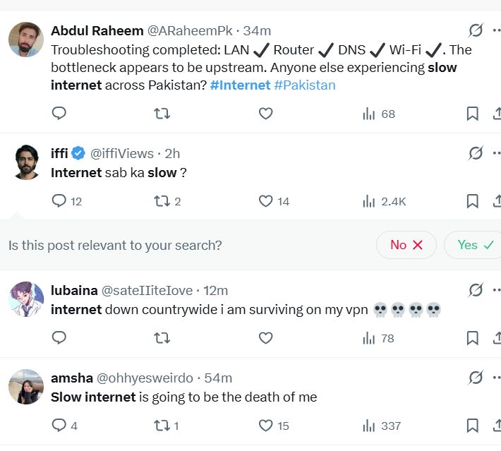 Pakistan Hit By Internet Slowdown As Users Report Major Disruptions 